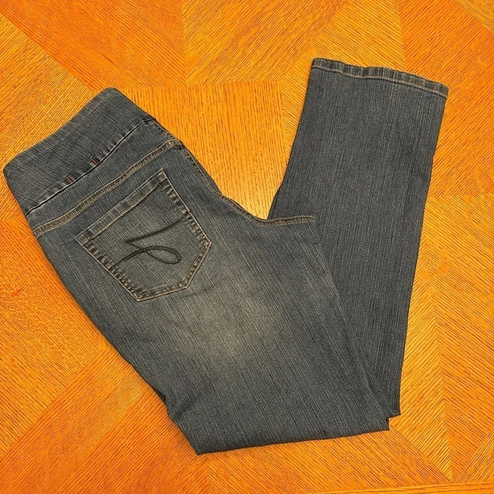 Jag Jeans High Rise Straight Leg Jeans Size 16 - Picture 3 of 7